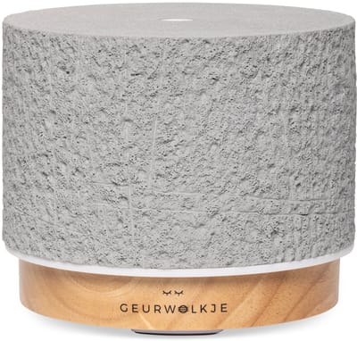 Geurwolkje Satori Vulcano Aroma Diffuser – Ultrasone Geurverspreider – Steencomposiet Grijs – 200 ml