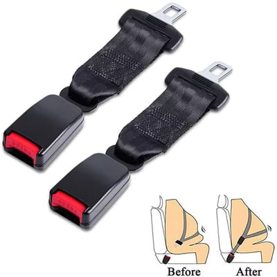 Universele Veiligheidsgordel Extender – Auto Gordel Verlengstuk 23 CM – Verstelbare Clip voor Kinderen en Volwassenen – Gordelverlenging, Autogordel Accessoire, Veiligheidsgordel Verlenging