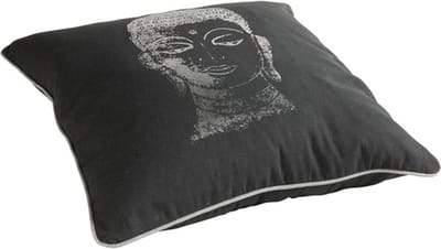 Bombay Antr/silver Kussen | 45 X 45 | Sierkussen Voor Woonkamer Of Slaapkamer