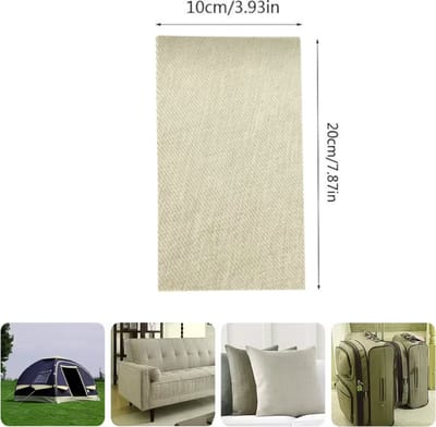 GEAR3000® stof reparatie - stoffen patch - zelfklevende sticker - voor indoor en outdoor - waterproof - khaki