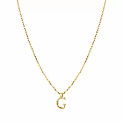Bijoutheek Collier Letter G Goud