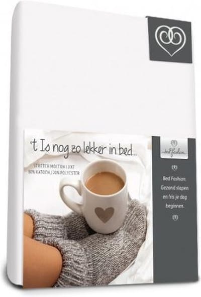 Bed-Fashion Stretchmolton hoeslaken de luxe 180 x 210 cm