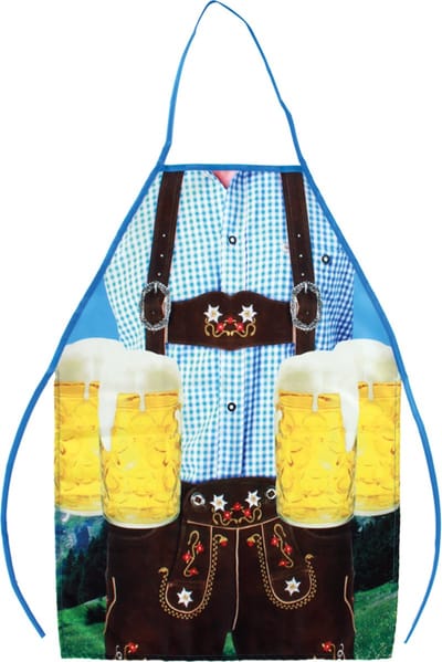 Oktoberfest Tiroler schort - Keukenschort - BBQ schort - Kookschort - 71,5 x 52 cm - one-size