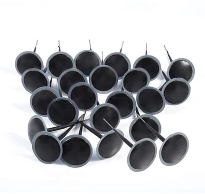 Allecto - 6mm Mushroom Plug Stains - Puncture Repair - 24 Stuks - Blauw - Voor Auto en Fiets - Geschikt voor Tubeless Banden