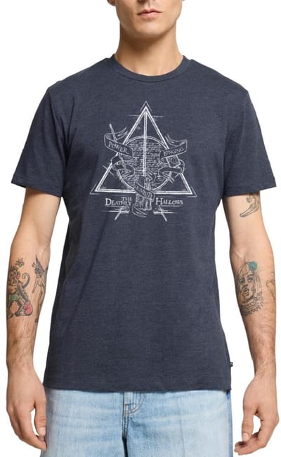 Harry Potter Deathly Hallows Premium T Shirt Heren