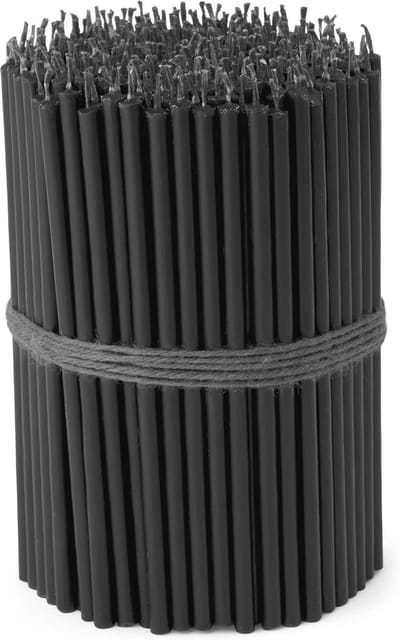 250x Druipvrije Steekkaarsen Zwart - L 16cm - Rituele Kaarsen voor Ceremonies en Speciale Gelegenheden