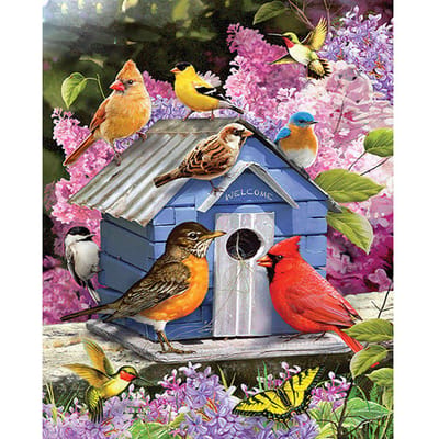 5D DIY Diamond Painting Vogelnest Borduren Kruissteek Strass Mozaïek Home Decor 20X30CM white