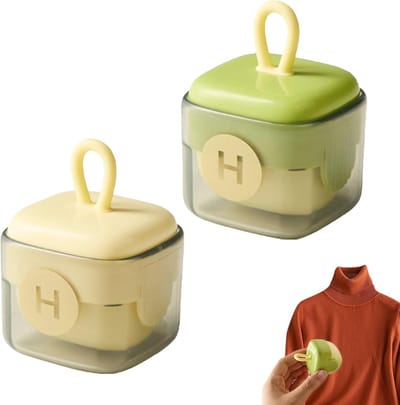 2 stuks herbruikbare pluisrollers, wasbare draagbare pluisverwijderaar, pluisrollerbal, voor het verwijderen van pluisjes van kleding, dierenharen en haren van meubelverwijderaar