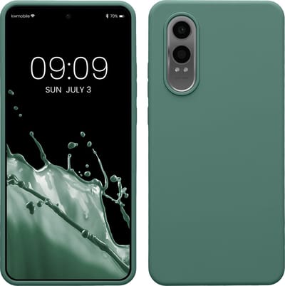 kwmobile telefoonhoesje geschikt voor OnePlus Nord CE 4 Lite 5G - Hoesje met siliconen coating - Smartphone case in dennengroen