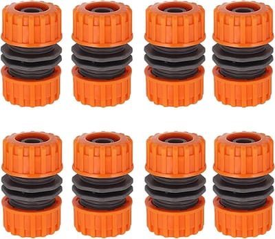 Hose Connector Set van 8 Stuks voor 1/2" Tuinslangen - Dubbele Stekker en Tuinslang Aansluitingen