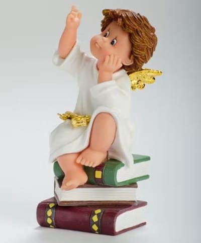 MadDeco - kleine schatjes beeldjes - Nadal - beschermengel - 18.5 cm hoog - met de hand gemaakt in Spanje