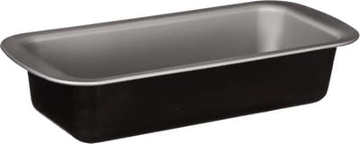 5Five Cake bakken bakvorm/bakgerei Backery Pro - metaal - anti-aanbak laag - zwart - 29 x 13 x 6 cm