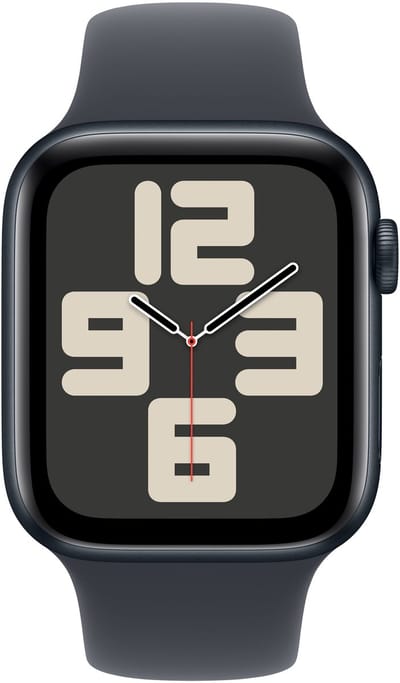 Apple Watch SE 2024 GPS 44mm Midnight Aluminium Case with Midnight Sport Band - S/M