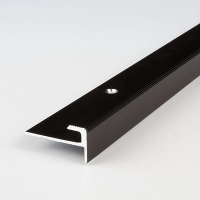Geboord Afwerkprofiel Aluminium voor Trap en Vloer Donker Brons 28mm