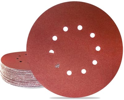 Allecto - Schuurpapier - Klittenband - 225 Stuks - Rond - Korrel P150 - Geschikt voor Excentrische Schuurmachine - 10 Gaten