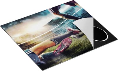Chefcare Inductie Beschermer Voetbal Sliding in het Stadion - 60x50 cm - Afdekplaat Inductie - Kookplaat Beschermer - Inductie Mat