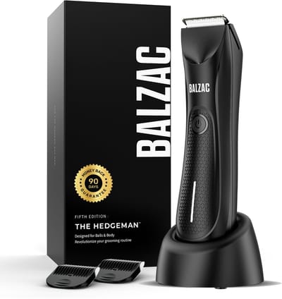 BALZAC® The Hedgeman® 2.0 - Bodygroomer Mannen - Waterdicht - Body Trimmer Heren - Schaamhaar Trimmer Mannen - Incl. E-Book en Extra Blade