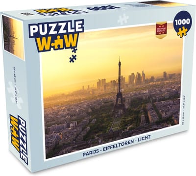 Puzzel Parijs - Eiffeltoren - Licht - Legpuzzel - Puzzel 1000 stukjes volwassenen