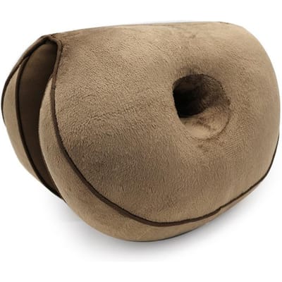 Multifunctioneel Dubbel Comfort Orthopedisch Kussen Bekkenkussen Traagschuim Heuplift Hips Omhoog Zitkussen Ideaal voor Drukverlichting Hoge Kwaliteit koffie