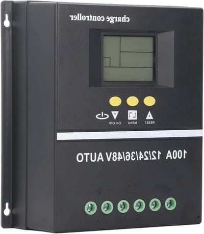 MPPT Zonne-laadregelaar voor Zonnepanelen 100A - Geschikt voor Gel, Overstroomd en Lithium - Met USB-poorten en LCD-scherm - 12V 24V 36V 48V