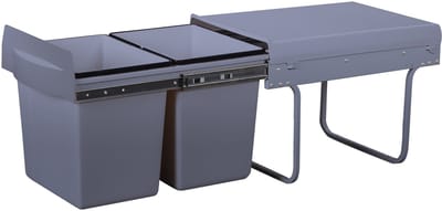 Set van 3 stapelbare afvalbakken 36L HYPE
