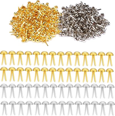 Mini-brads en patroonzakklemmen voor scrapbooking en kaarten maken - 400 stuks