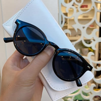 Zonnebril Stijlvol Dames Grote Ronde Zonnebril Voor Vrouwen Extra Grote Glazen Retro Jelly Zonnebril UV 400 Bescherming Oogkleding Oculos De Sol Picture color white