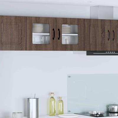 vidaXL - Vaatwasserpaneel - Kalmar - Bruin - Eiken - 80 - x - 31 - x - 40 - cm
