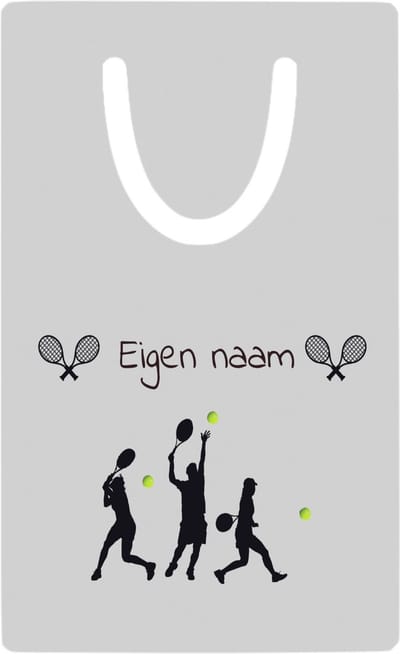 Hacebo® - Tennis met naam - metalen boekenlegger - Tennis - Tennis verjaardag - Cadeau - Verjaardag - Geschenk - Gepersonaliseerd Bladwijzer boekenleggers - 7.6 cm x 5cm