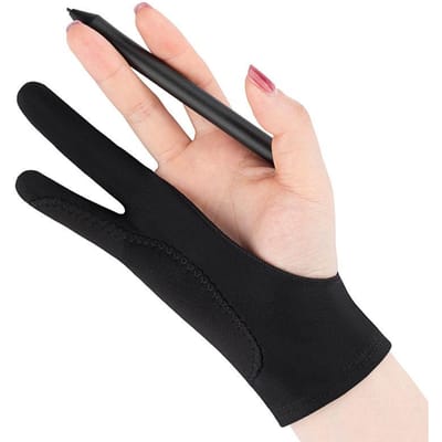 Gants de peinture à l'huile Anti-tactile à deux doigts, pour tablette, tableau numérique, écran tactile, dessin, Anti-salissure, peinture à l'huile, fournitures d'art