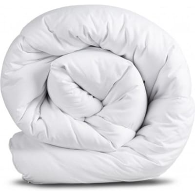 Couette toutes saisons, antiallergique, chaude, douce et légère, différentes tailles 160x200 blanc