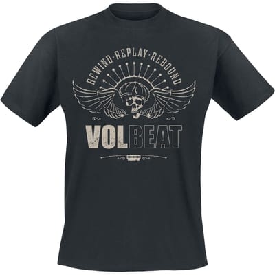 Volbeat T-shirt - Skullwing - Rewind, Replay, Rebound - S tot 3XL - voor Mannen - zwart