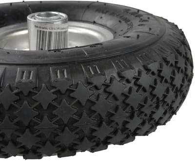 GEKO Rubber wiel voor kar - 275 mm diameter - 90 kg draagvermogen - Stalen velg