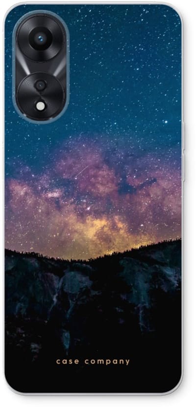 Case Company® - Hoesje geschikt voor Oppo A78 5G hoesje - Travel to space - Soft Cover Telefoonhoesje - Bescherming aan alle Kanten en Schermrand