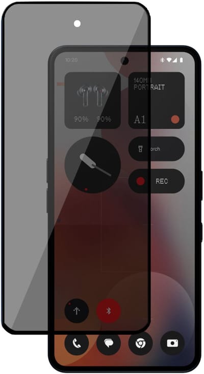 TechNow Privé Screenprotector geschikt voor Nothing Phone (3a) - Screenprotector - Privacy Beschermglas - Privacy Proteqt+