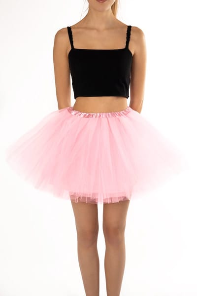 KIMU® Tutu Lichtroze Tule Rokje - Maat 68 74 80 86 92 98 - Roze Petticoat Rok Baby Peuter Meisje - Balletpakje Kind Babypakje Neon Festival
