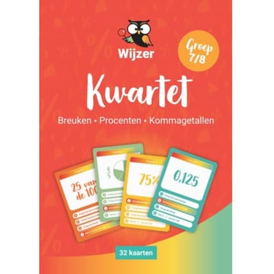 Kwartet Breuken, Procenten en Kommagetallen - Voor groep 7 en 8 - van de onderwijsexperts van Wijzer over de Basisschool
