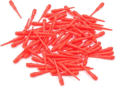 200 Stuks Rode Soft Dart Flights - Duurzame Soft Plastic Dart Tips met 2BA Draad voor Dartliefhebbers