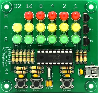 Digibytez - Binary Clock DIY Kit V2.0