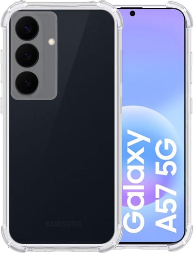 Hoesje geschikt voor Samsung Galaxy A57 - Anti Shock siliconen Backcover - Arara Hoesje - transparant