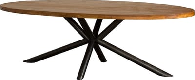 Tower living Selva mango oval diningtable top 1,5 / 2,5 - 200