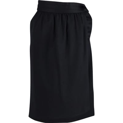 Escada midi-rok met overslag in zwarte wol