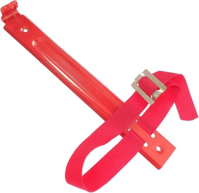 Brandblusser Muurbeugel - Brandblusserhouder Wandmontage - Veilige Opslag - Stevig Ijzeren Materiaal - 27 cm - Rood