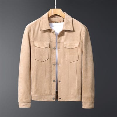 Veste en cuir et velours pour homme, nouvelle collection printemps-automne, tendance jeunesse, style rétro 4XL gray