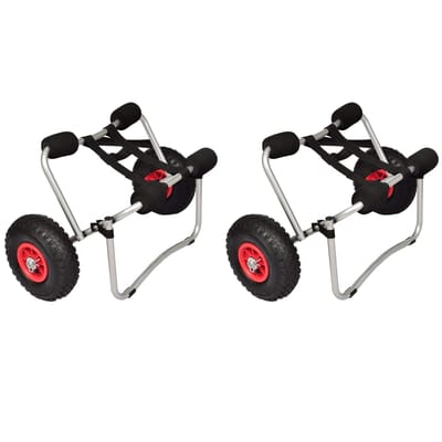 vidaXL - Kayaktrolleys - 2 - st - aluminium