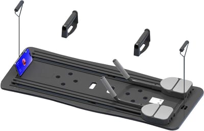 Pilates Board - Trainingsbord Kern - Thuistraining - Opvouwbaar Ontwerp - 106 cm - Zwart