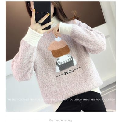 Pull à Col Roulé Couleur Unie Tricoté pour Femmes Décontracté Coupe Ample Hiver Manches Longues Manteau Pull XL gray