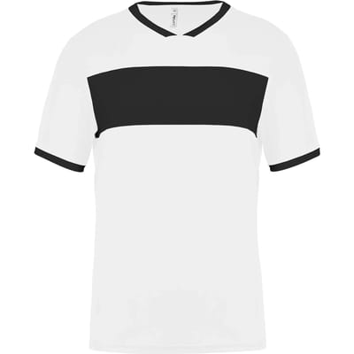 Herensportshirt 'Proact' met korte mouwen White/Black - XXL