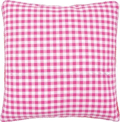 Vervaco - Kussenrug met rits - roze ruit - PN-0154664 - Borduren - Borduurpakket - Borduurpakket volwassenen - Borduurpakket kind