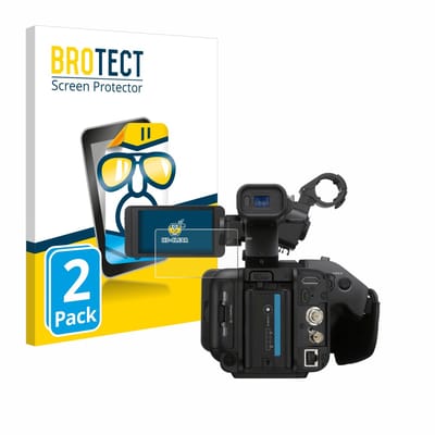 BROTECT - Screenprotector voor Sony PXW-Z200 - Folie Beschermfolie transparant 2 Stuks